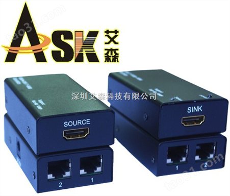 艾森系列供应hdmi双网延长器 深圳厂家专业制造